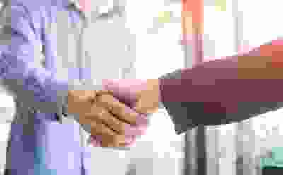 about us shaking hands