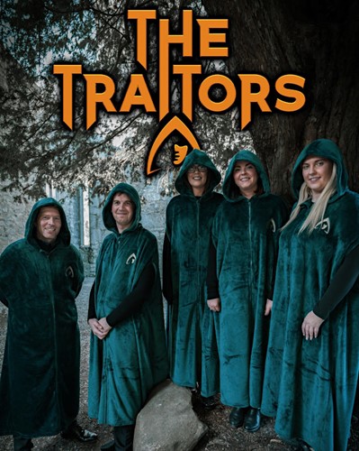 Photo from our fun video inspired by The Traitors TV show